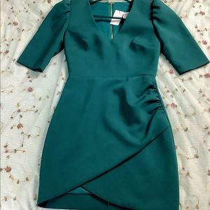 KARLIE Green Tulip Dress